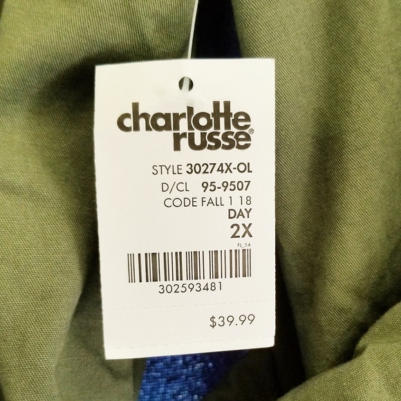 Plus Size Crop Bomber Jacket - Picture 2 of 2